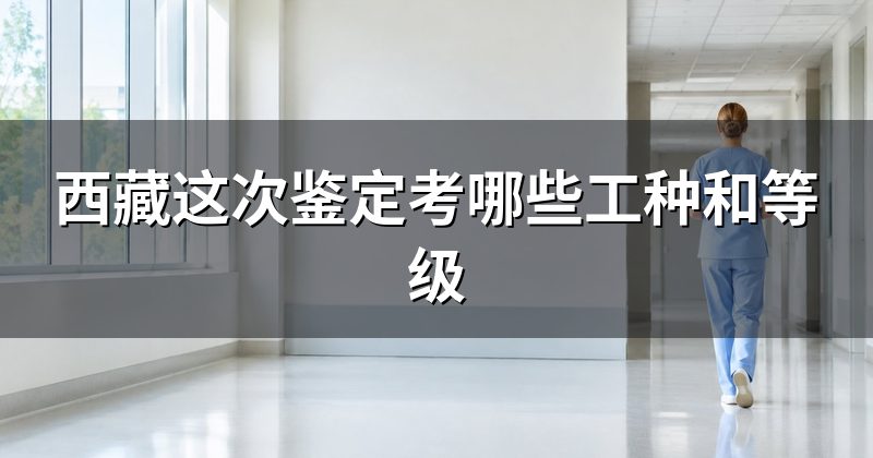 西藏这次鉴定考哪些工种和等级