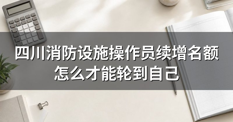 四川消防设施操作员续增名额怎么才能轮到自己