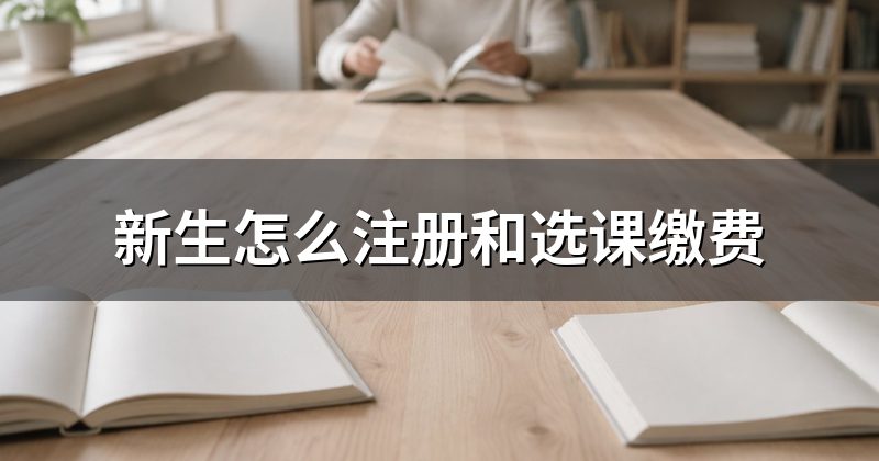 新生怎么注册和选课缴费