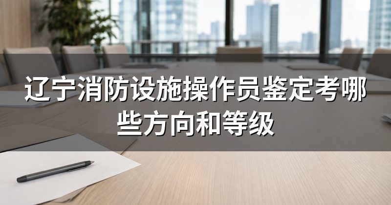 辽宁消防设施操作员鉴定考哪些方向和等级