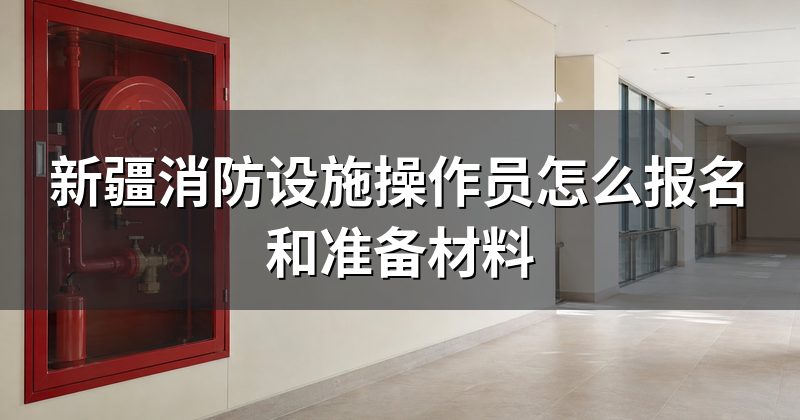 新疆消防设施操作员怎么报名和准备材料