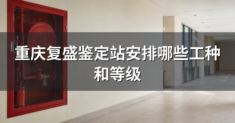 重庆复盛鉴定站安排哪些工种和等级
