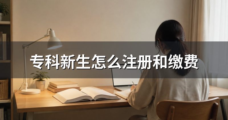 专科新生怎么注册和缴费