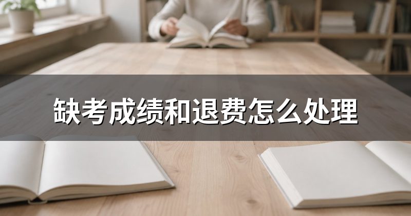 缺考成绩和退费怎么处理