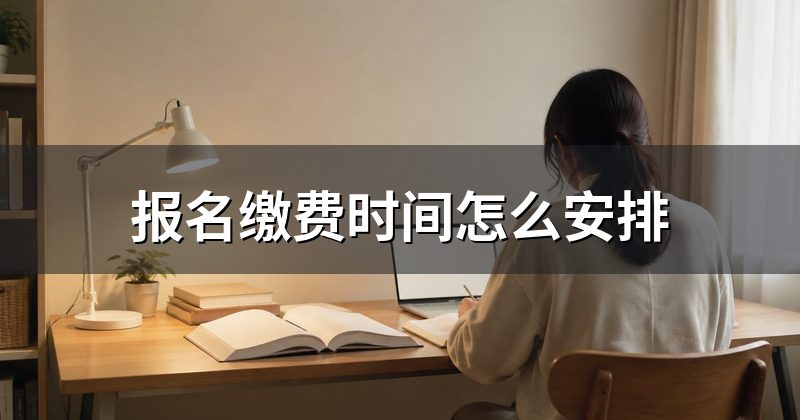 报名缴费时间怎么安排