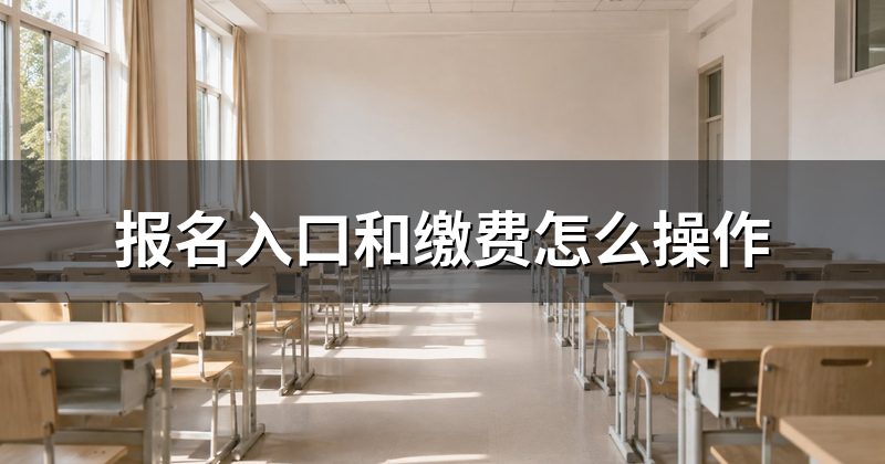 报名入口和缴费怎么操作