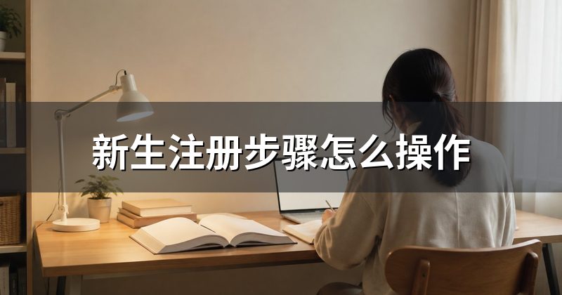 新生注册步骤怎么操作