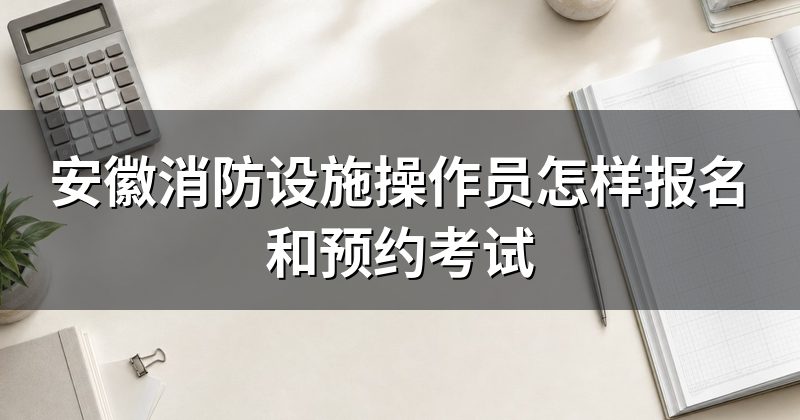 安徽消防设施操作员怎样报名和预约考试