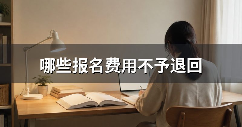 哪些报名费用不予退回