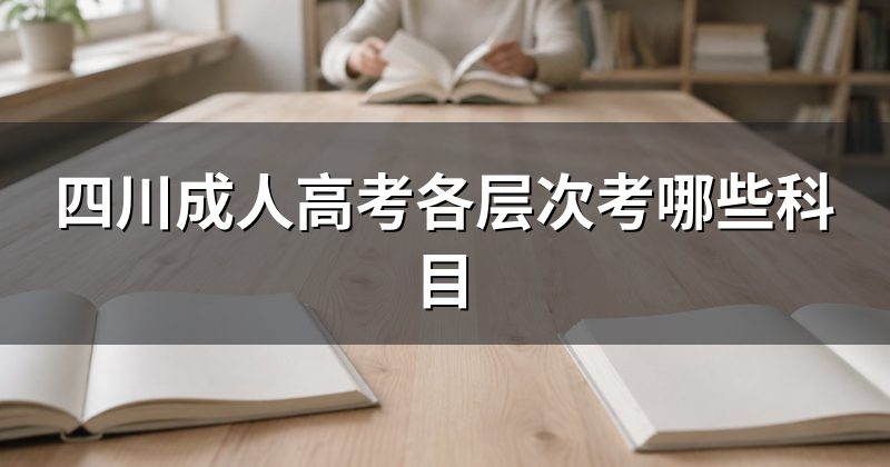 四川成人高考各层次考哪些科目