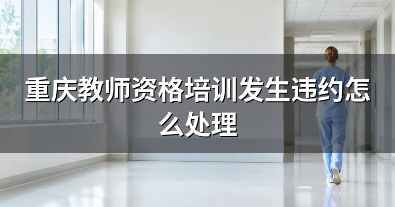 重庆教师资格培训发生违约怎么处理