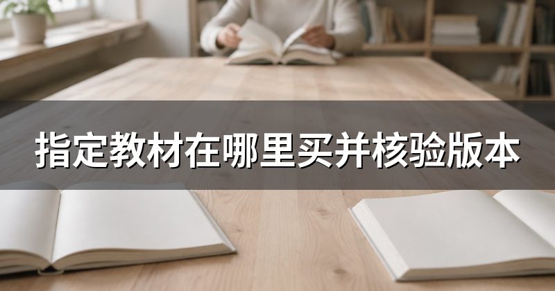 指定教材在哪里买并核验版本