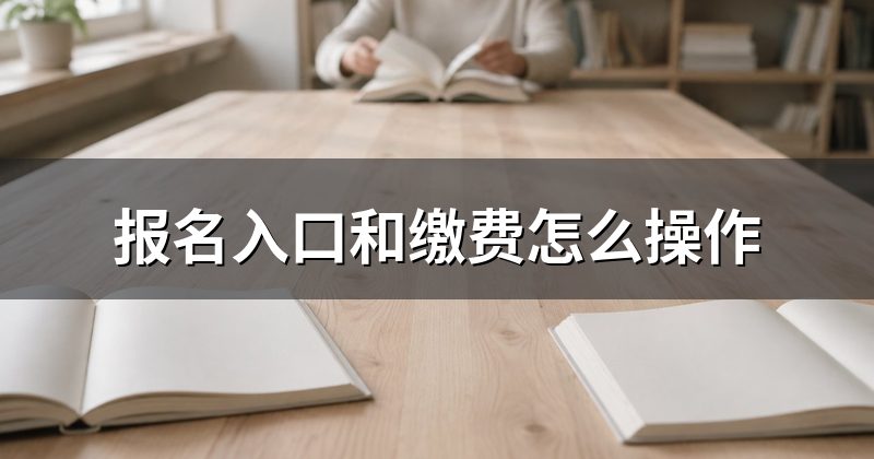 报名入口和缴费怎么操作