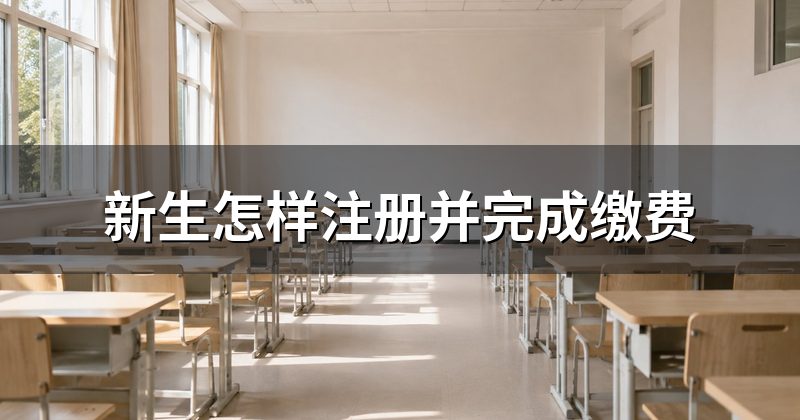 新生怎样注册并完成缴费