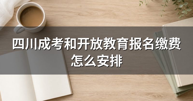 四川成考和开放教育报名缴费怎么安排