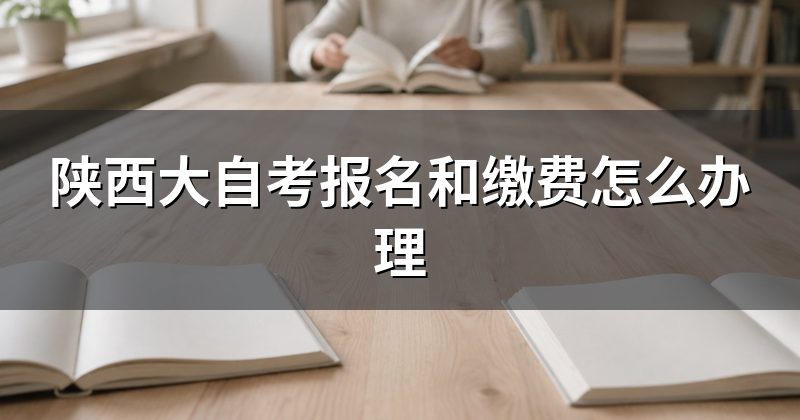 陕西大自考报名和缴费怎么办理