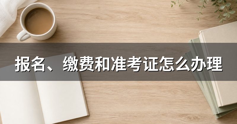 报名、缴费和准考证怎么办理