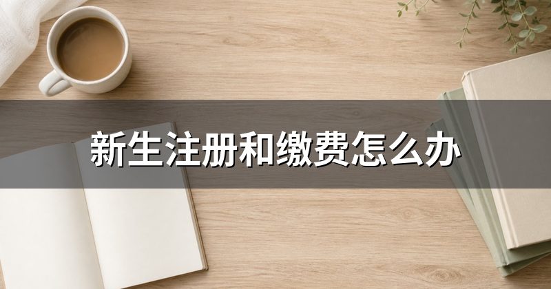 新生注册和缴费怎么办