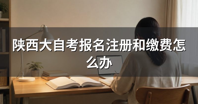 陕西大自考报名注册和缴费怎么办