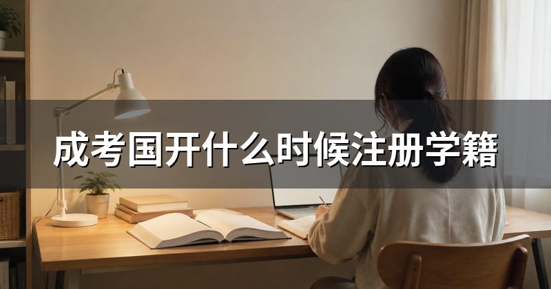 成考国开什么时候注册学籍