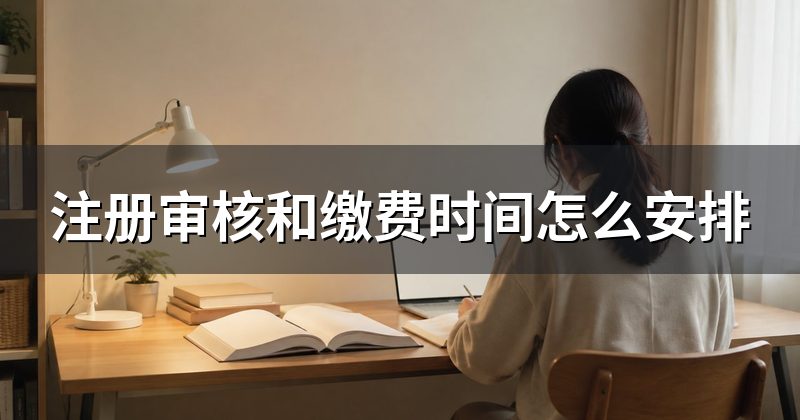 注册审核和缴费时间怎么安排