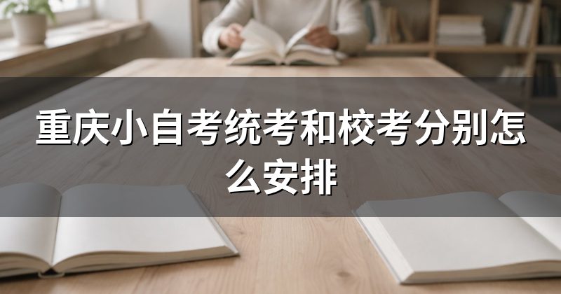 重庆小自考统考和校考分别怎么安排
