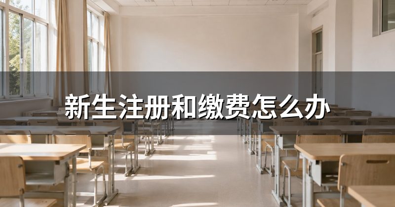 新生注册和缴费怎么办