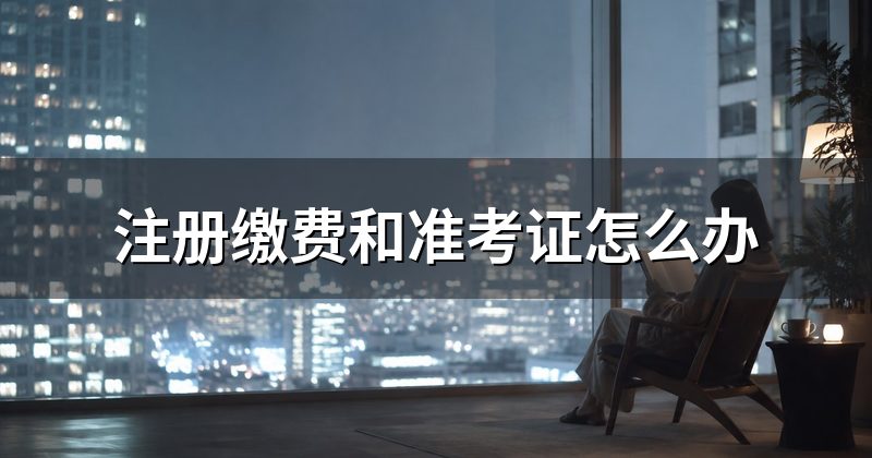 注册缴费和准考证怎么办