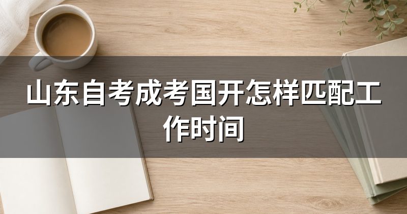 山东自考成考国开怎样匹配工作时间