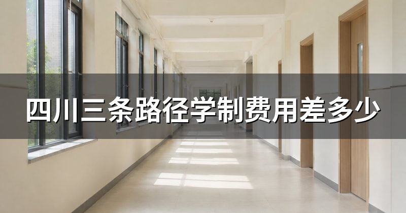 四川三条路径学制费用差多少