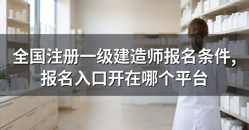 全国注册一级建造师报名条件,报名入口开在哪个平台