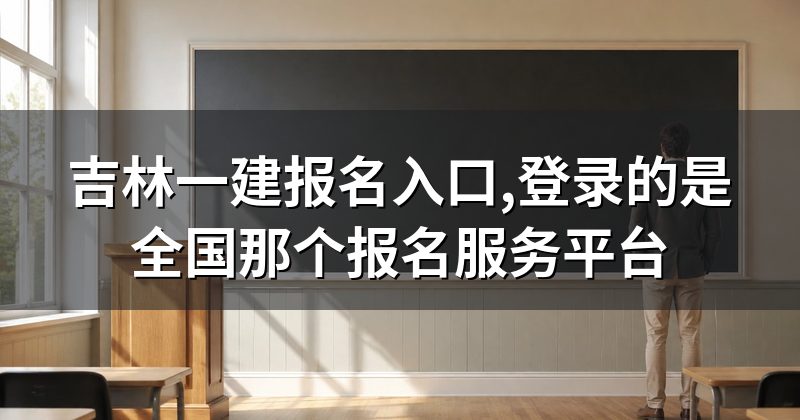 吉林一建报名入口,登录的是全国那个报名服务平台