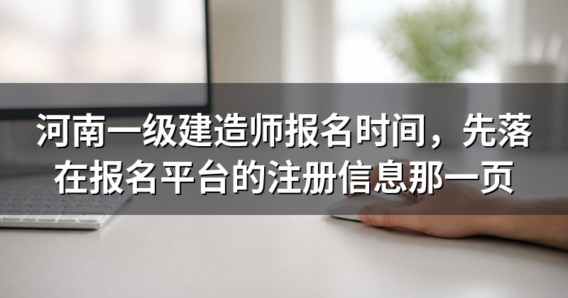 河南一级建造师报名时间,先落在报名平台的注册信息那一页