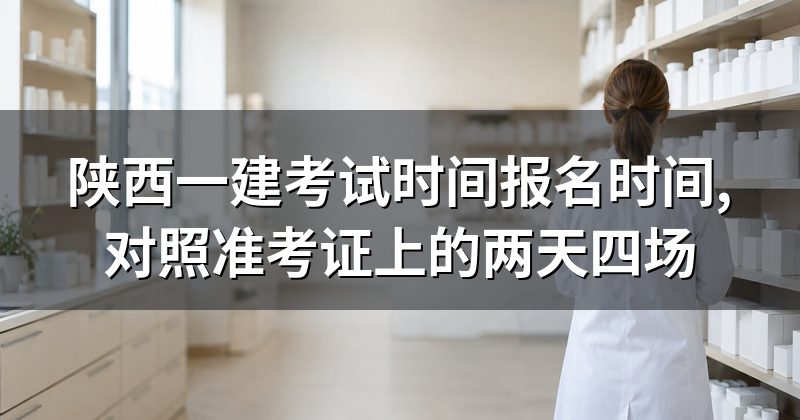 陕西一建考试时间报名时间,对照准考证上的两天四场