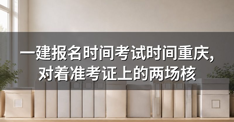 一建报名时间考试时间重庆,对着准考证上的两场核