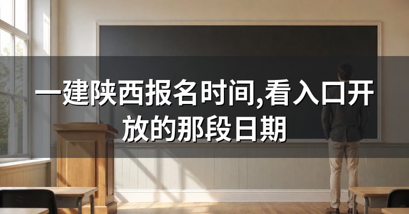 一建陕西报名时间,看入口开放的那段日期