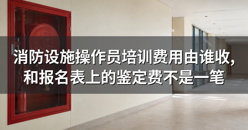 消防设施操作员培训费用由谁收,和报名表上的鉴定费不是一笔