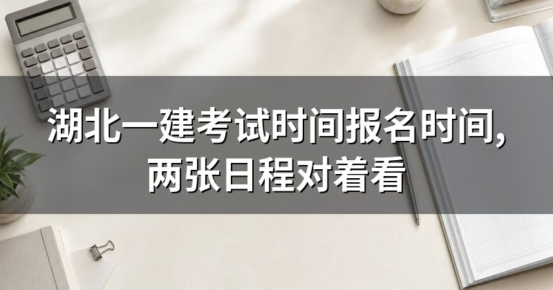 湖北一建考试时间报名时间,两张日程对着看