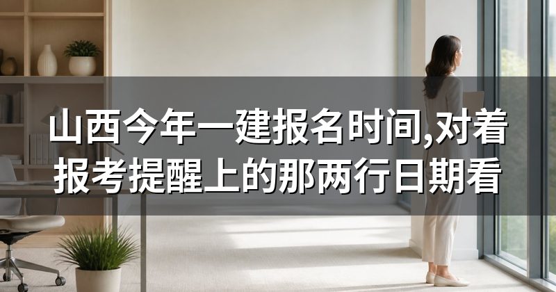 山西今年一建报名时间,对着报考提醒上的那两行日期看