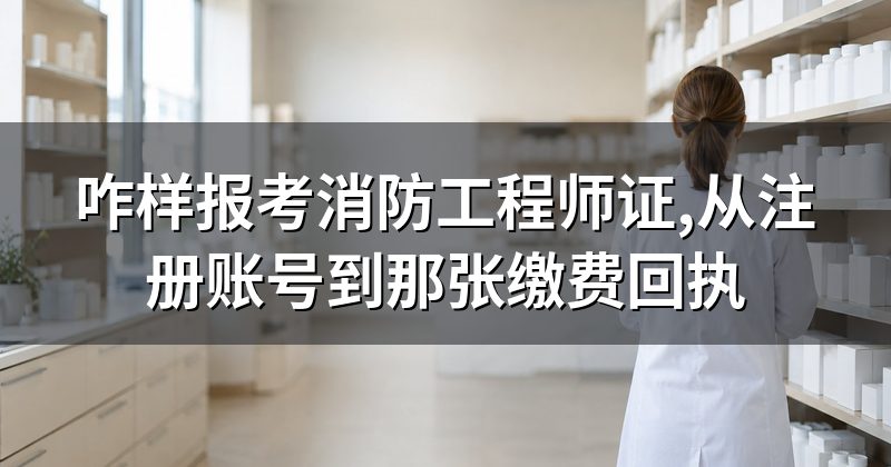 咋样报考消防工程师证,从注册账号到那张缴费回执