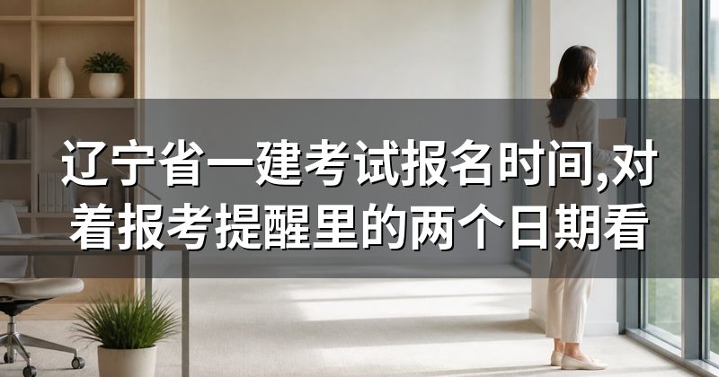辽宁省一建考试报名时间,对着报考提醒里的两个日期看