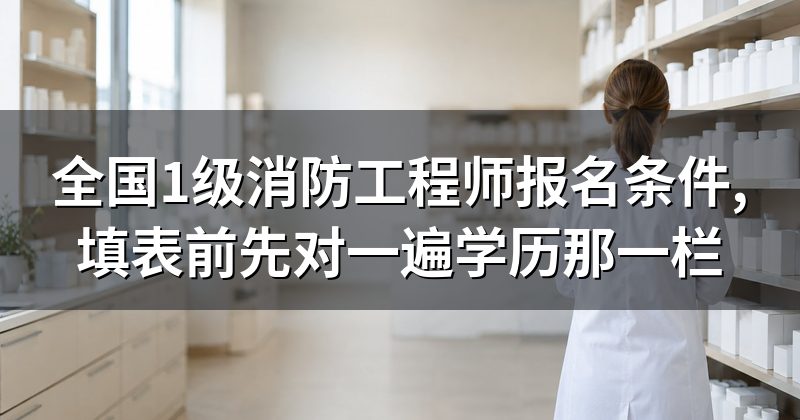 全国1级消防工程师报名条件,填表前先对一遍学历那一栏