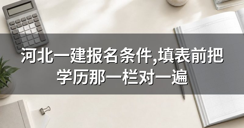河北一建报名条件,填表前把学历那一栏对一遍