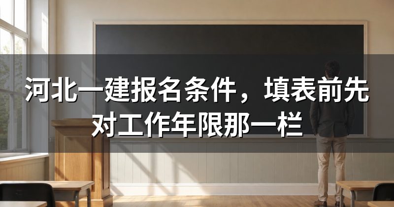 河北一建报名条件,填表前先对工作年限那一栏