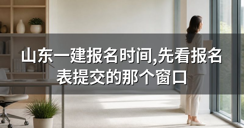 山东一建报名时间,先看报名表提交的那个窗口