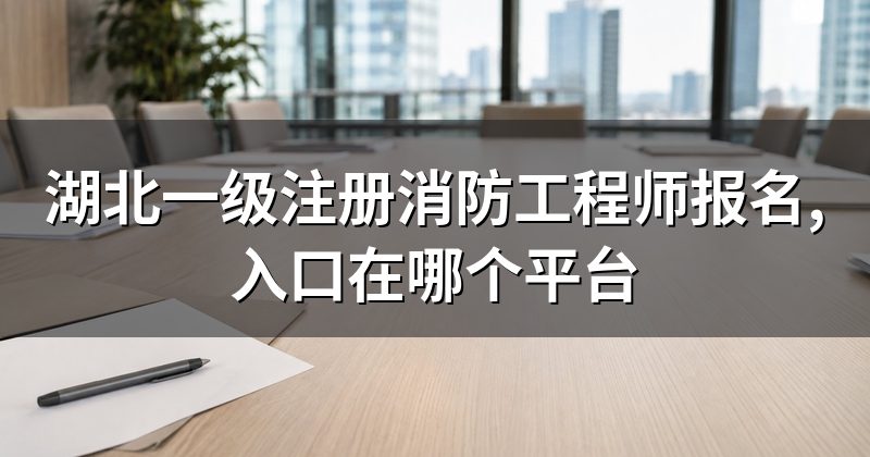 湖北一级注册消防工程师报名,入口在哪个平台