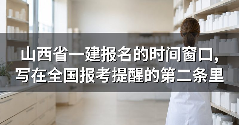 山西省一建报名的时间窗口,写在全国报考提醒的第二条里