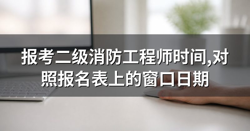 报考二级消防工程师时间,对照报名表上的窗口日期