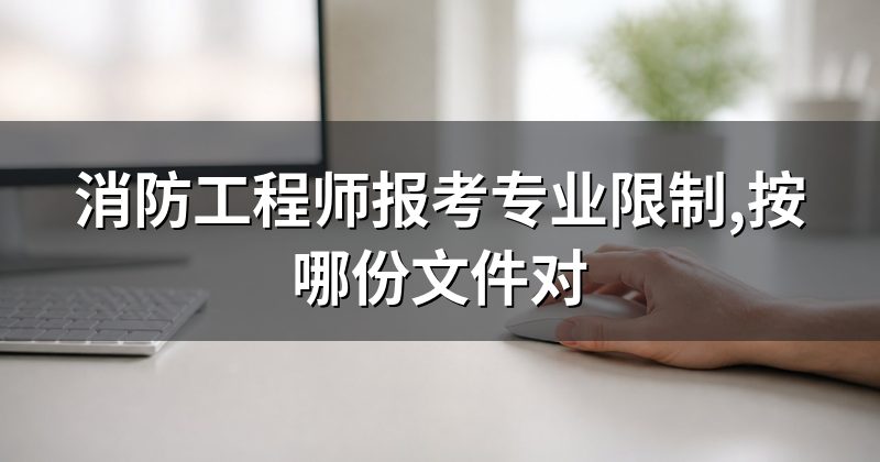 消防工程师报考专业限制,按哪份文件对