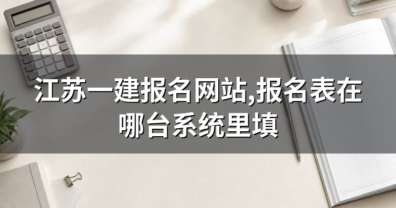 江苏一建报名网站,报名表在哪台系统里填